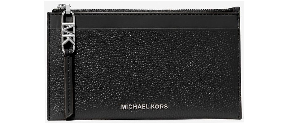 PORTA CARTE CON ZIP EMPIRE IN PELLE MARTELLATA 34H3S8ED3L001 MICHAEL KORS